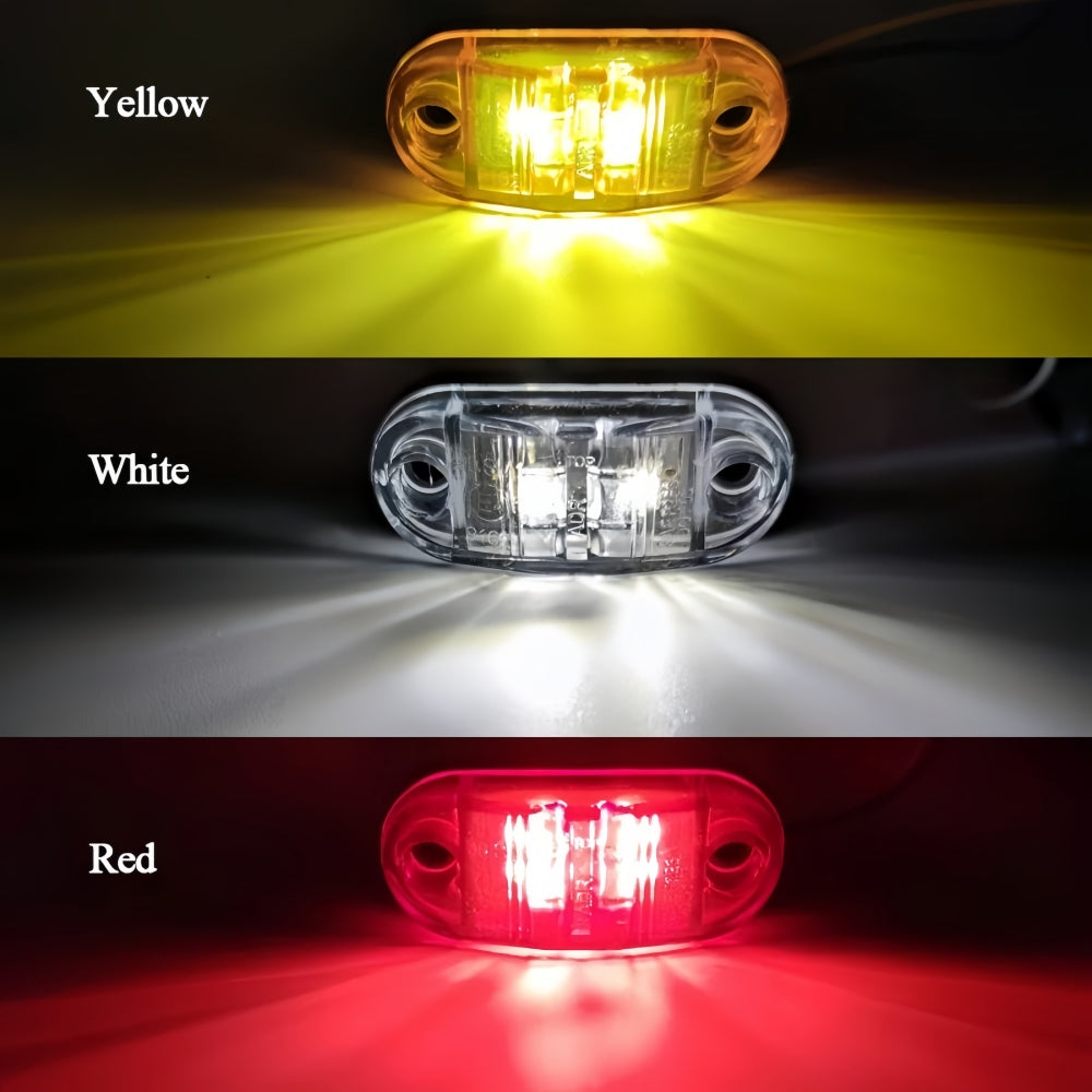 4 x Amber Side Marker Lamps ADR Compliant E Mark 12v/24v Multivolt (4pcs)