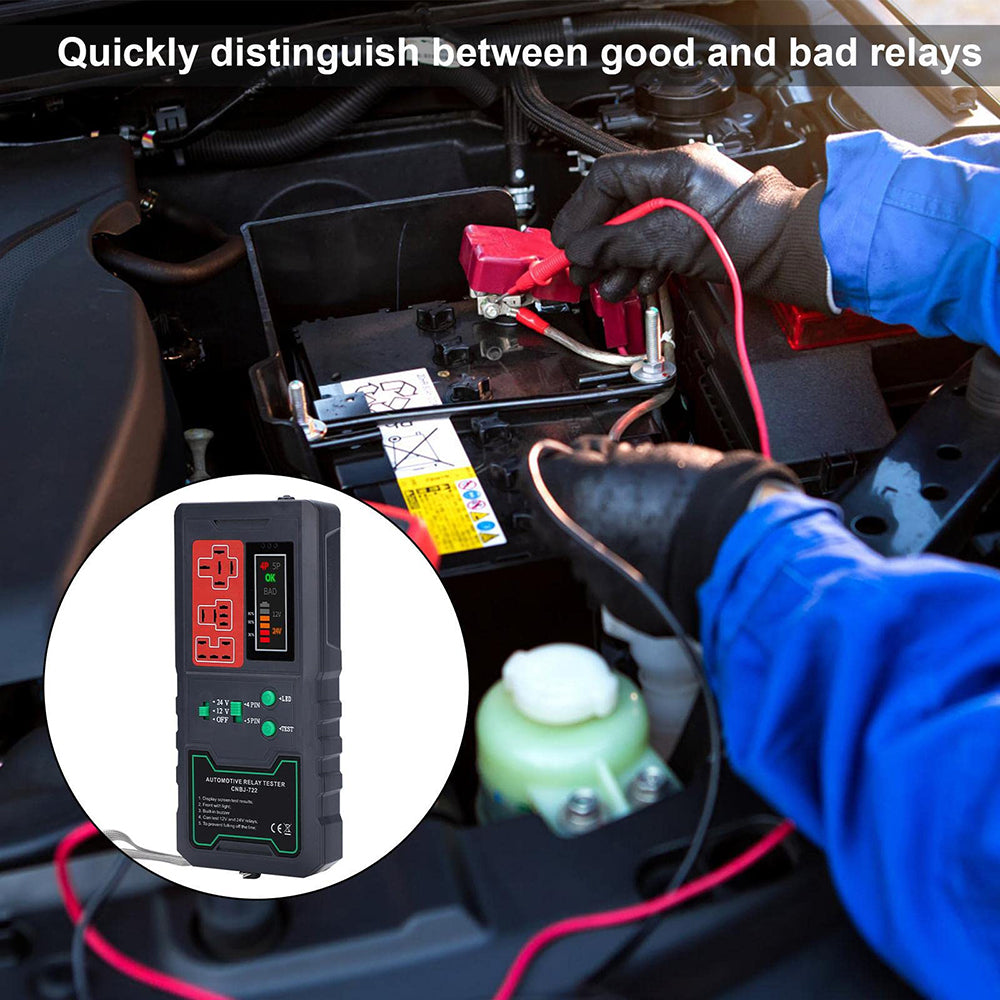 12v/24v 4/5 Pin Relay Tester with LED Indicator to Confirm Good or Bad Relay
