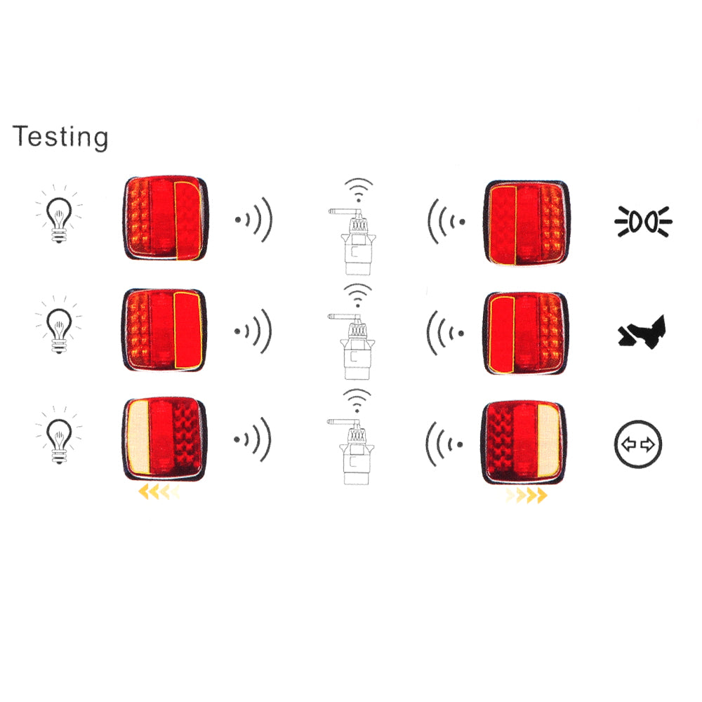 Trailer Light Magnetic Wireless Kit for Boat Tow Truck Magnetic Light Wireless
