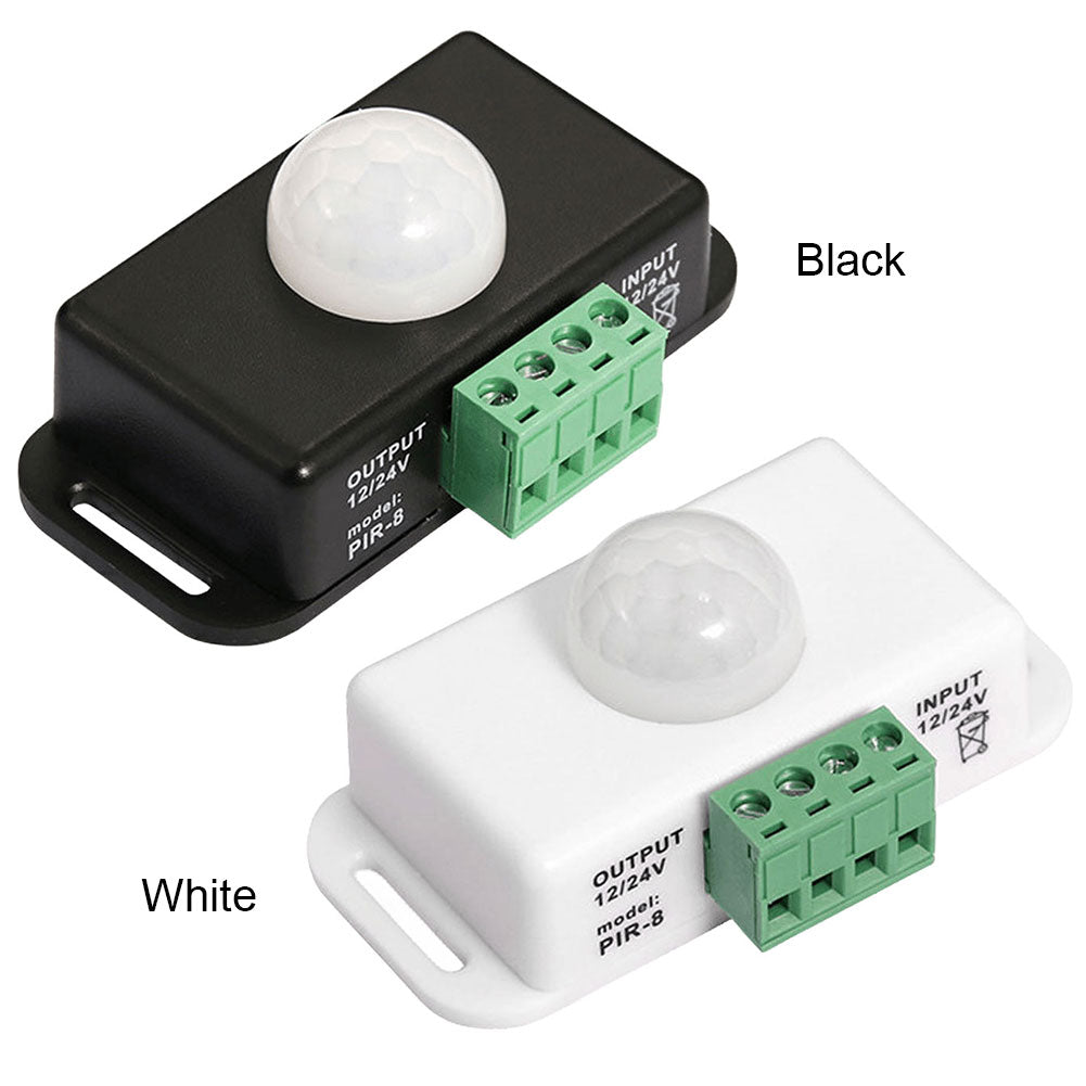 12v Motion Detector Suits 12v and 24v DC With 6A Output for Lighting (Black)