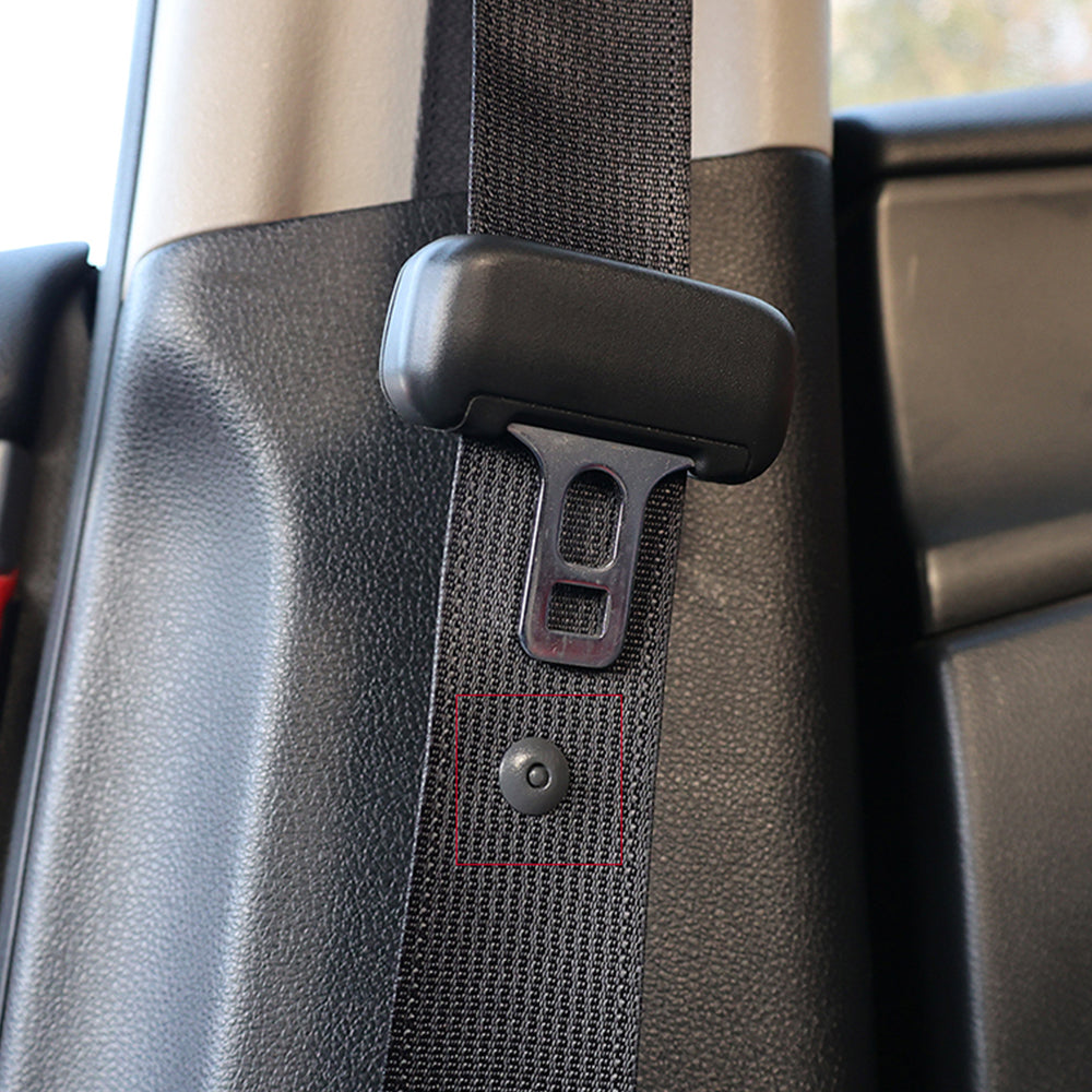 Grey Seatbelt Stopper Buckle Button Clip Automobile Seat Belt Limit Stop Clip