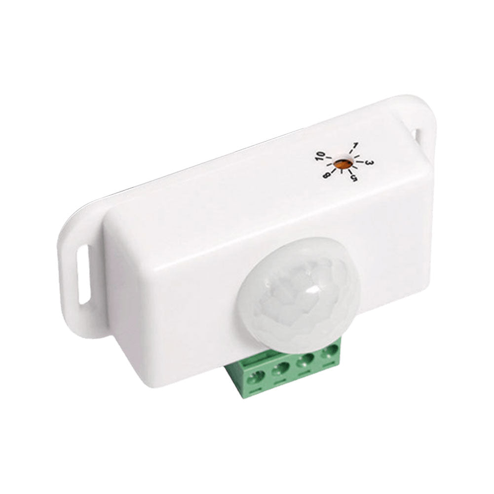 12v Motion Detector Suits 12v and 24v DC With 6A Output for Lighting (White)