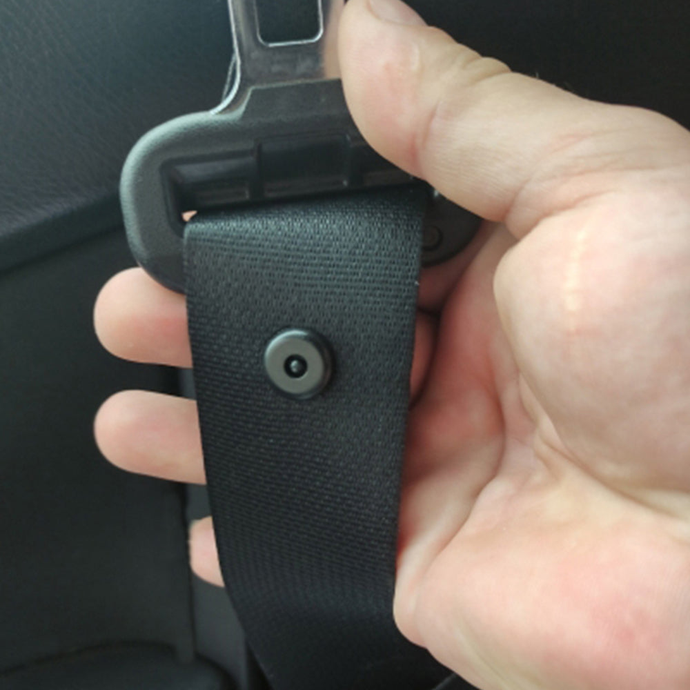 Black Seatbelt Stopper Buckle Button Clip Automobile Seat Belt Limit Stop Clip