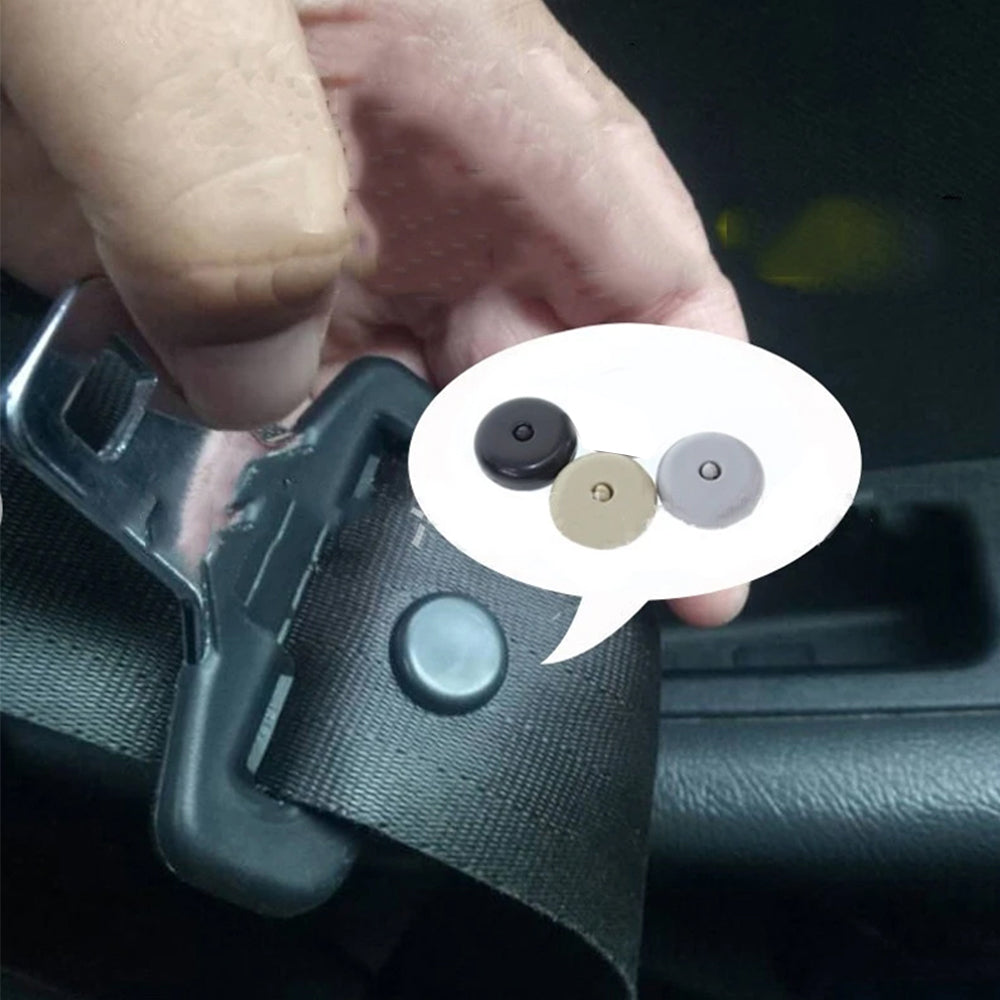 Black Seatbelt Stopper Buckle Button Clip Automobile Seat Belt Limit Stop Clip