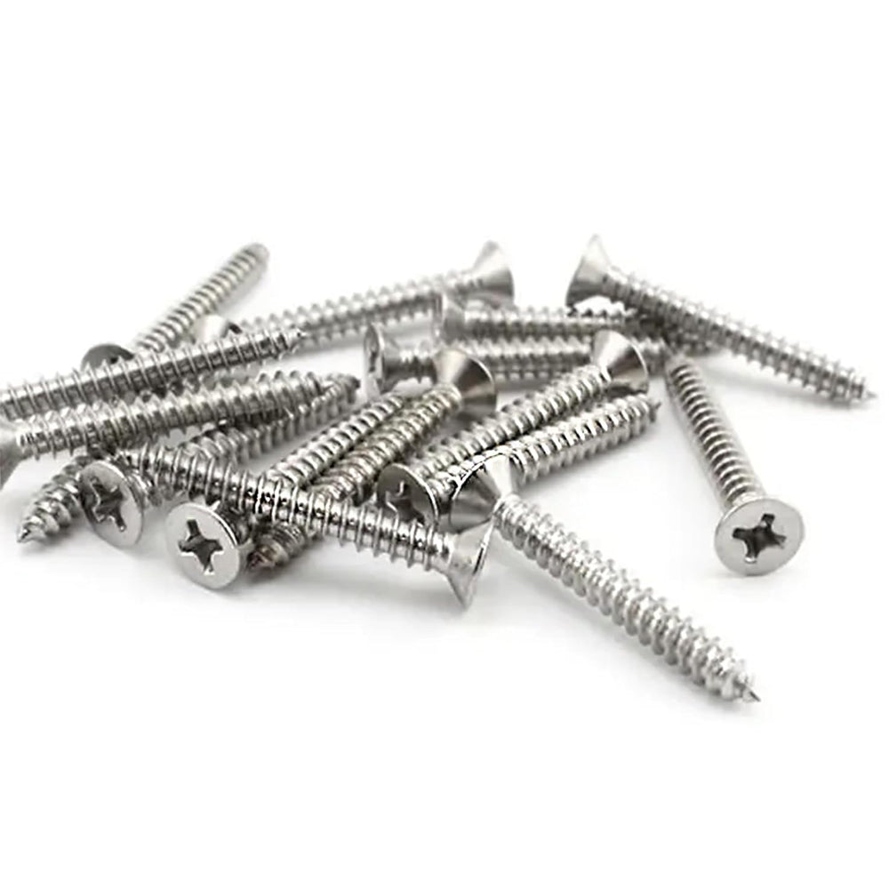 1070pcs Self Tapping Screw Assortment Kit M2 Wood Thread Flat Head Phillips DIY