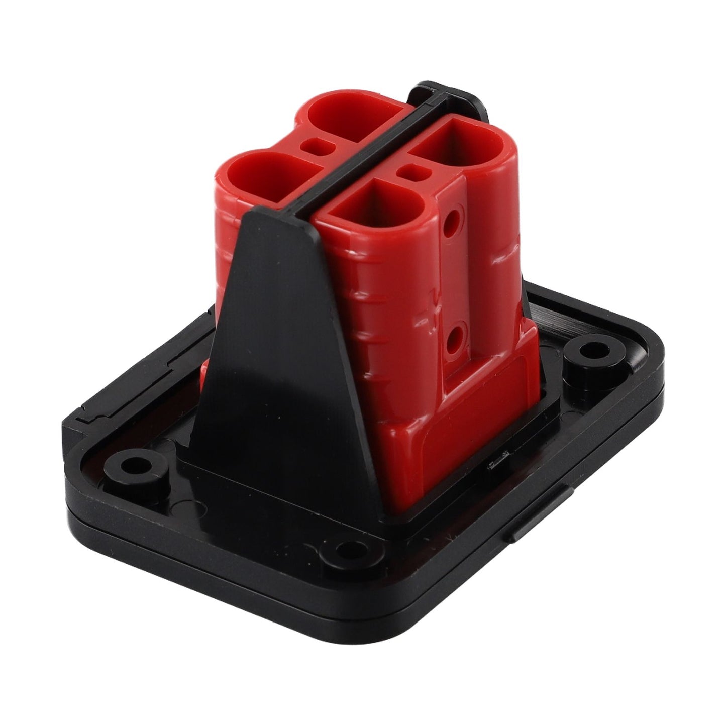 Double 50A Anderson style Plug Red Flush Mount Bracket Includes 2 x 50Amp Plugs