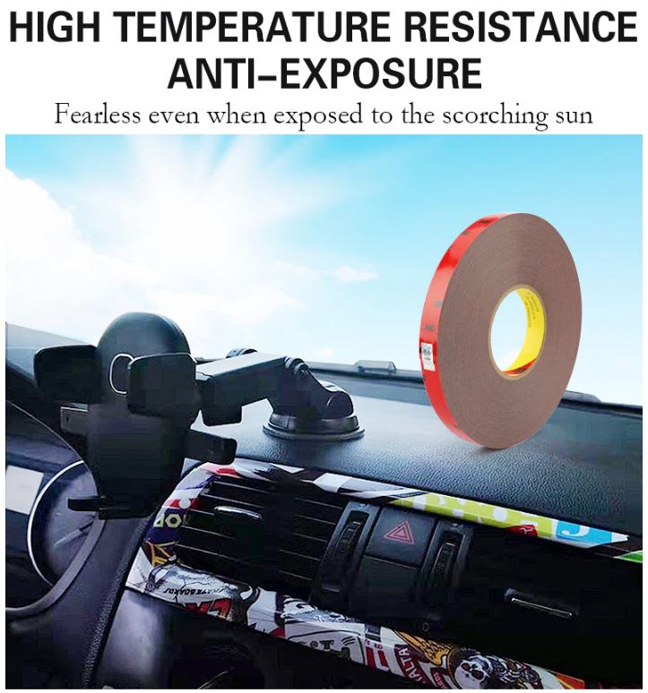 3M Clear Tape 40mm Double Sided Tape 3 Meter Roll x 0.8mm Thick Transparent (3m)