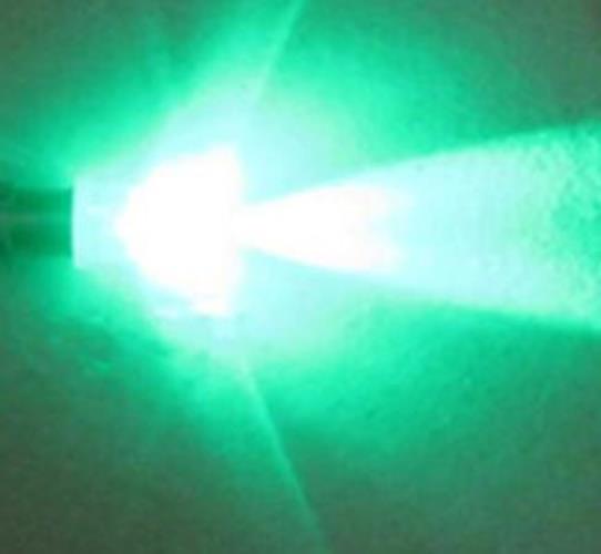 20 x 12v E10 Green Dome LED 50 Lumen Concentrated Beam Angle (20pcs)