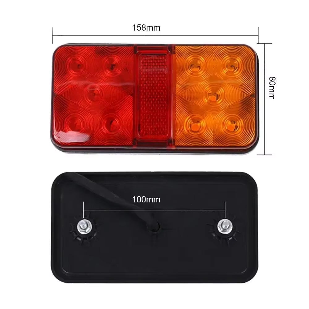 2 x 12V LED Trailer Lamps Stop Tail Indicator Lamps LED Truck Trailer lights