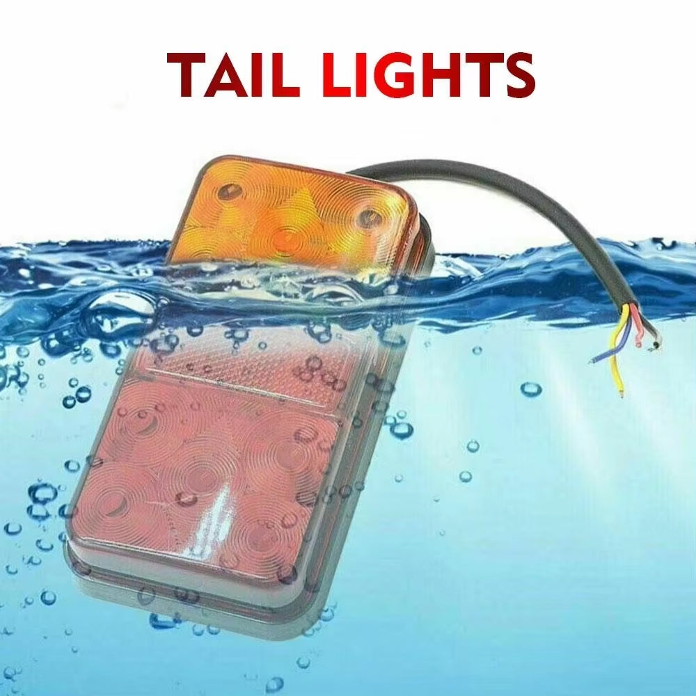 2 x 12V LED Trailer Lamps Stop Tail Indicator Lamps LED Truck Trailer lights