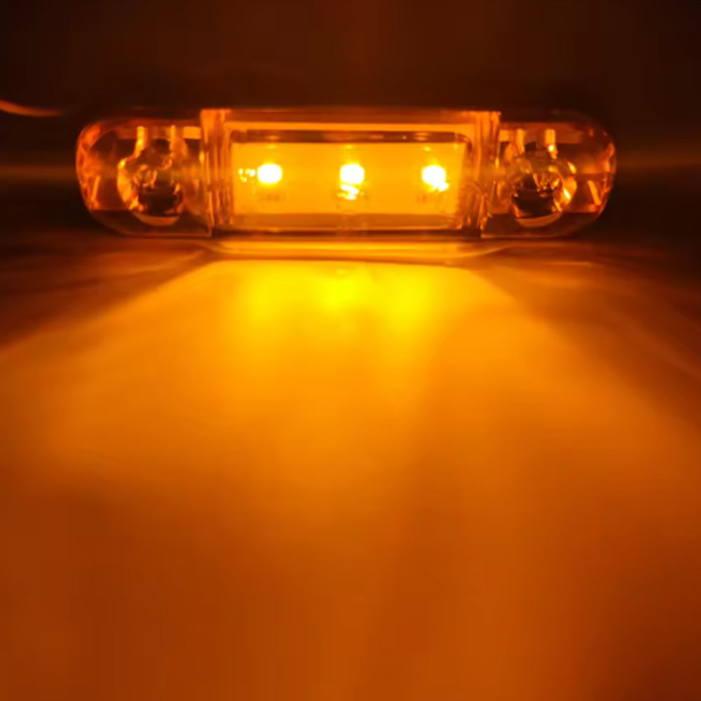 5 x Amber LED Side Marker Lamps 12V/24V Multivolt LED Side Marker Lights (5pcs)