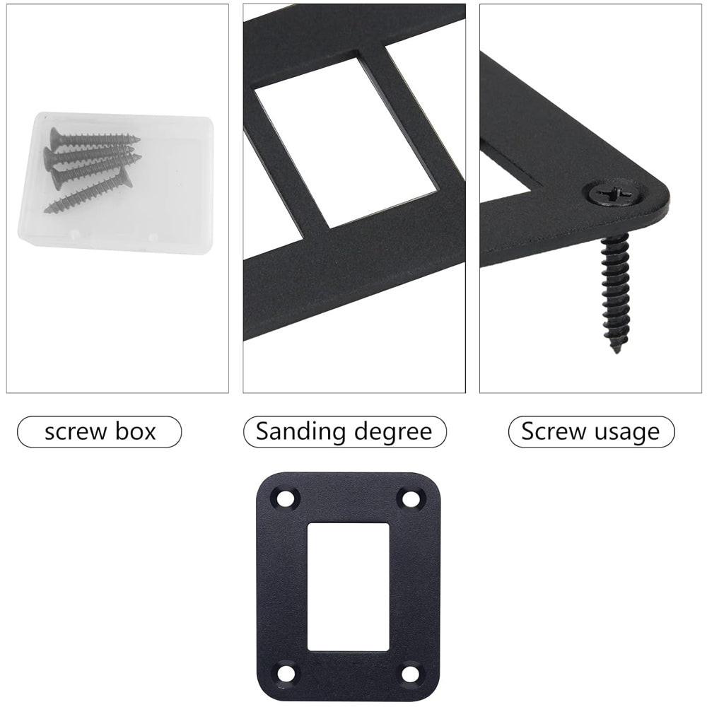 Single Rocker Switch Panel Holder Alloy Frame suits 37 x 21mm Carling ARB Switch