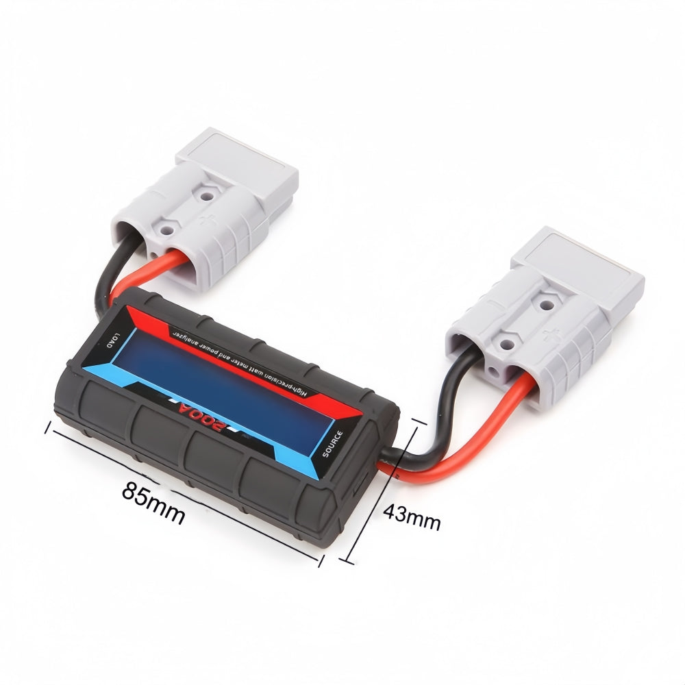 200A Inline Watt Voltage Amp Meter Power Analyzer Monitor With Connectors