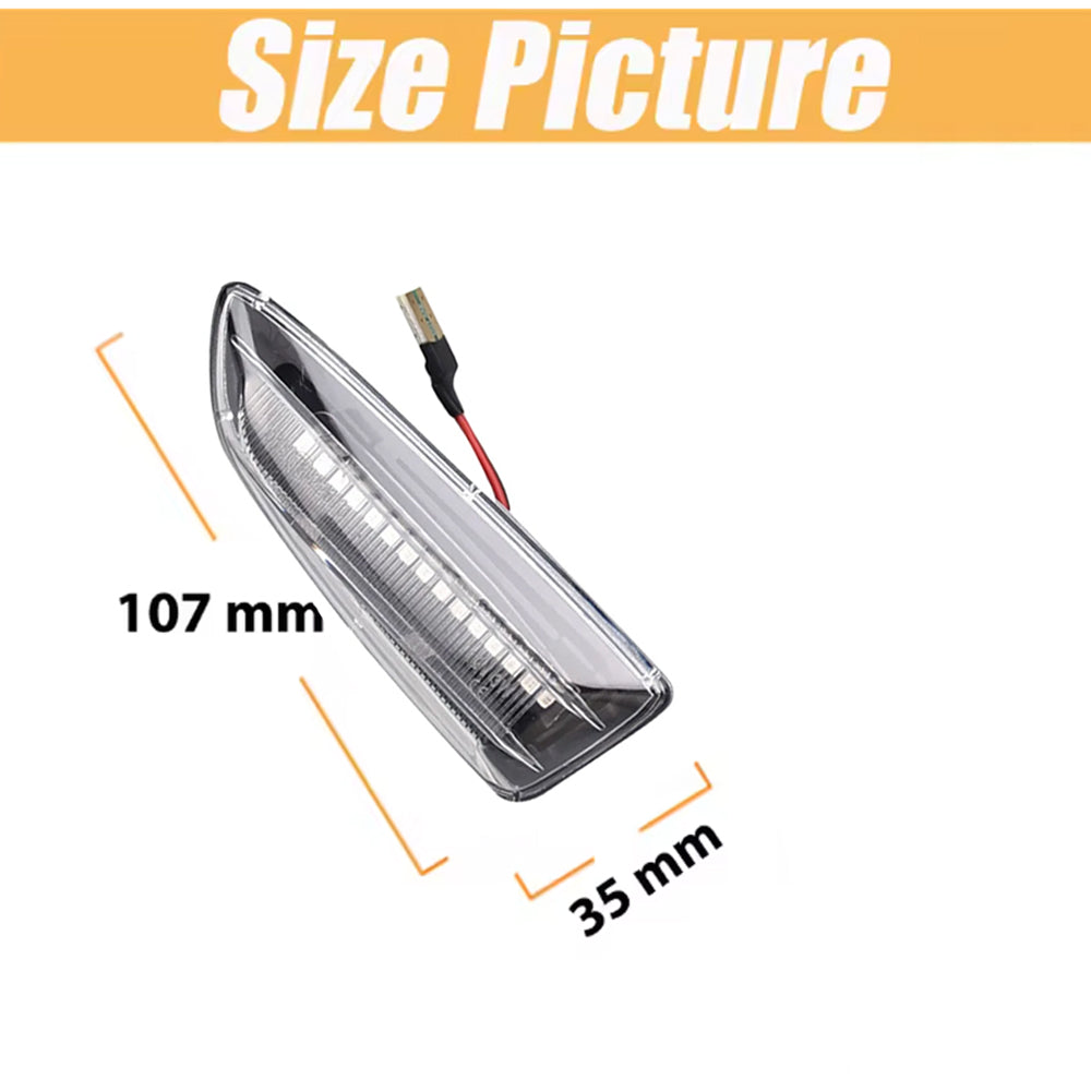2 x Dynamic LED Side Marker Light Signal Lamp for Opel Astra J K Insignia Zafira