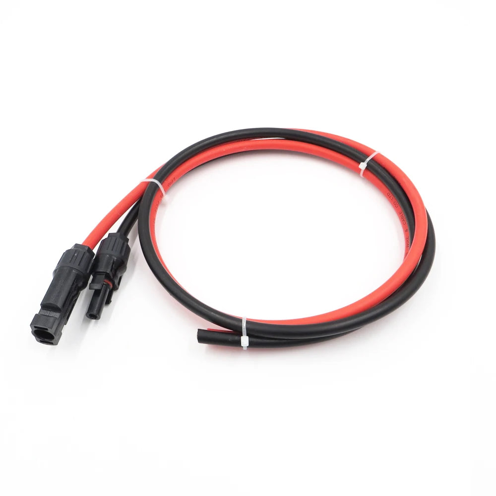 1 Pair 1M Solar Panel Extension Cable 14AWG 2.5mm² Cable with Solar PV Connector