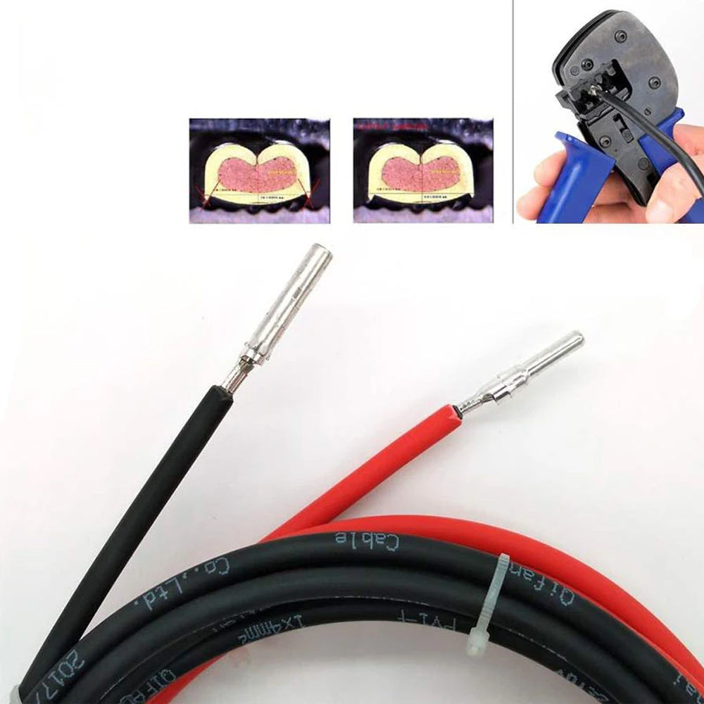 1 Pair 2M Solar Panel Extension Cable 12AWG 4mm² Cable with Solar PV Connector