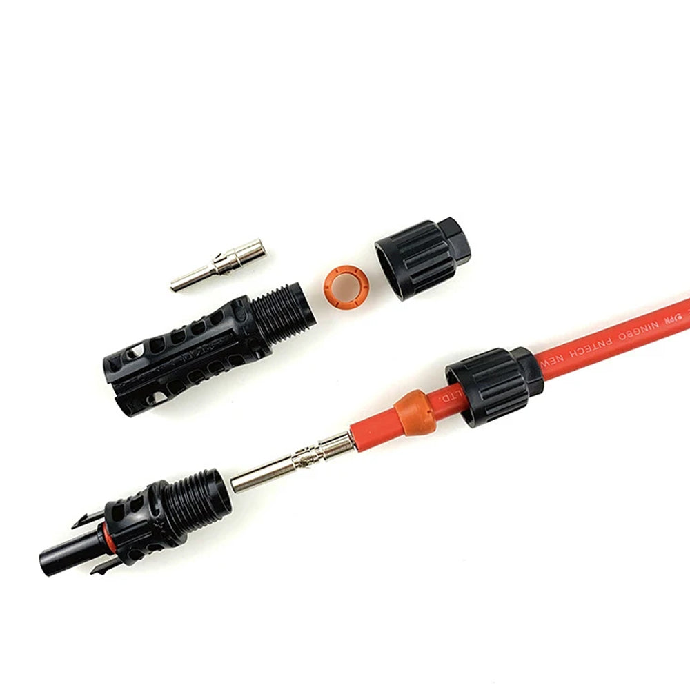 1 Pair 2M Solar Panel Extension Cable 12AWG 4mm² Cable with Solar PV Connector