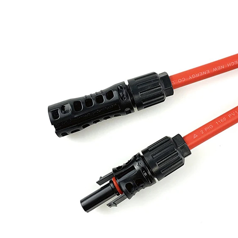 1 Pair 1M Solar Panel Extension Cable 8AWG 10mm² Cable with Solar PV Connector