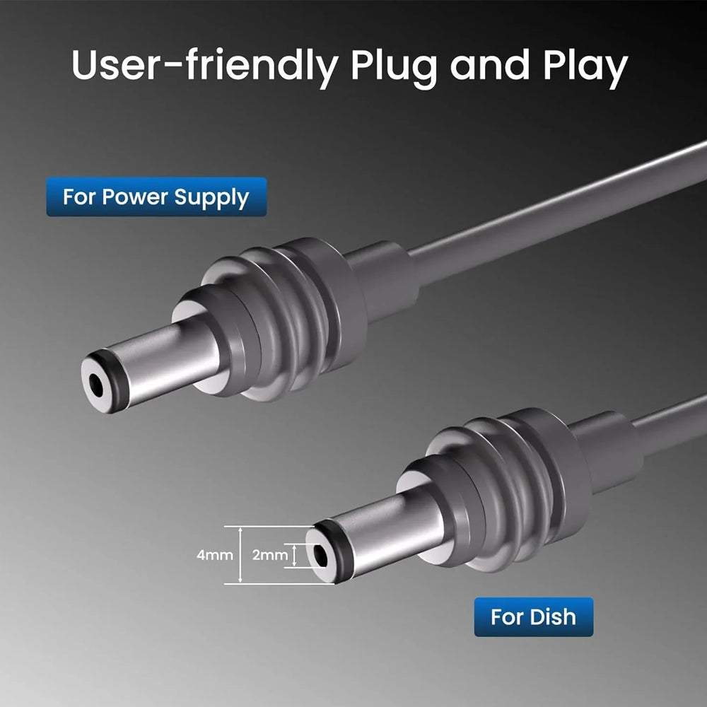 10M Starlink Cable Mini Power DC Cable Male to Male for Starlink Mini Charging