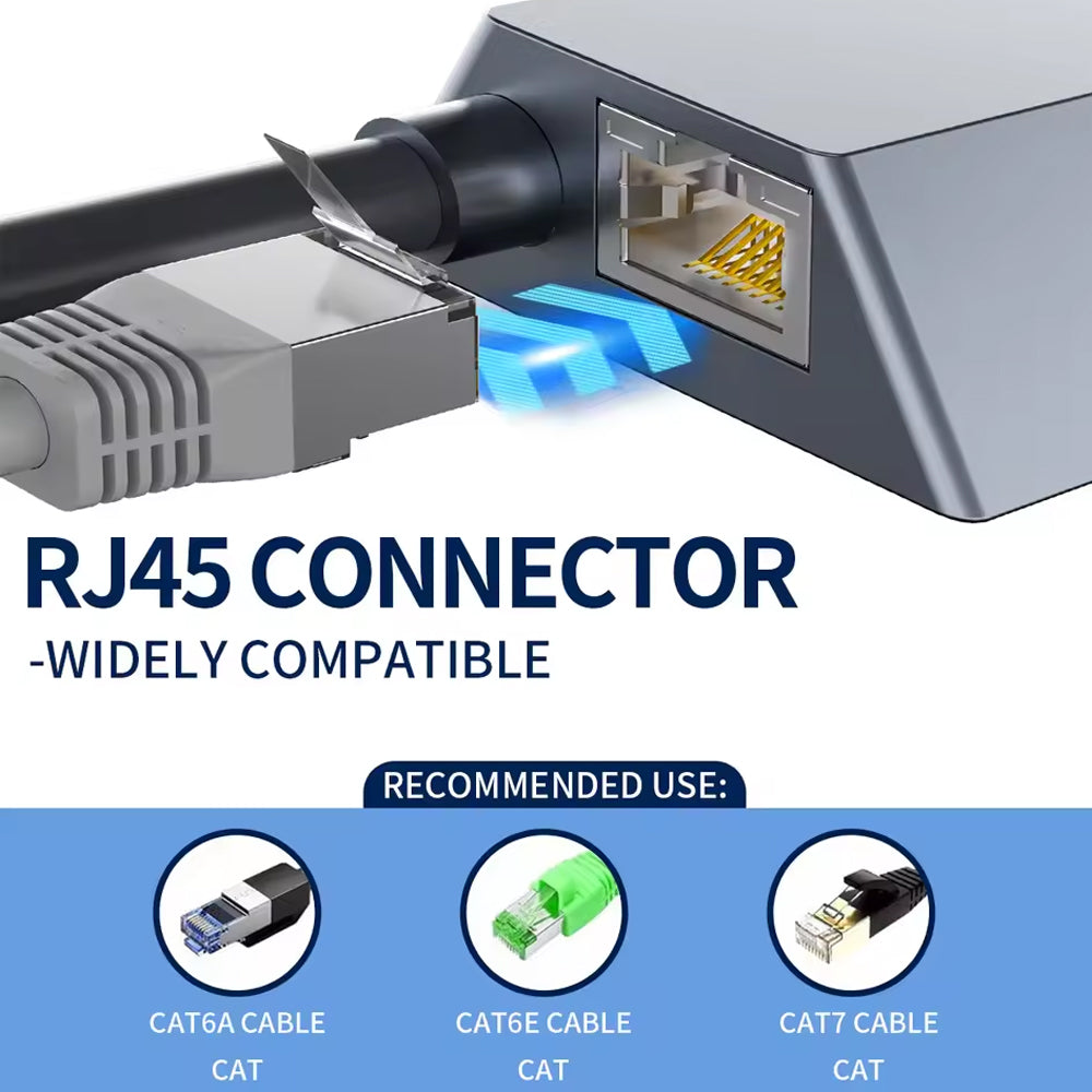 Starlink Ethernet Adapter for Starlink Gen 2 V2 Dish to Router and RJ45 External