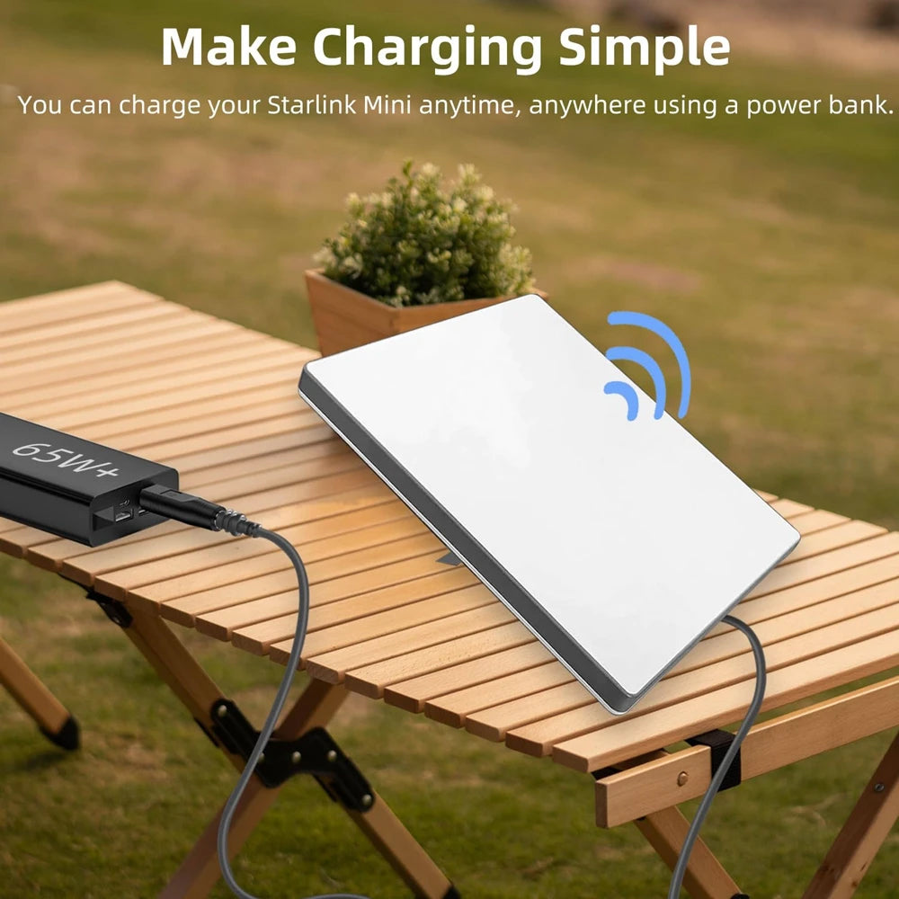 2 x Starlink Mini Cable Adapter DC Female to Type C PD100W Starlink Mini Adapter
