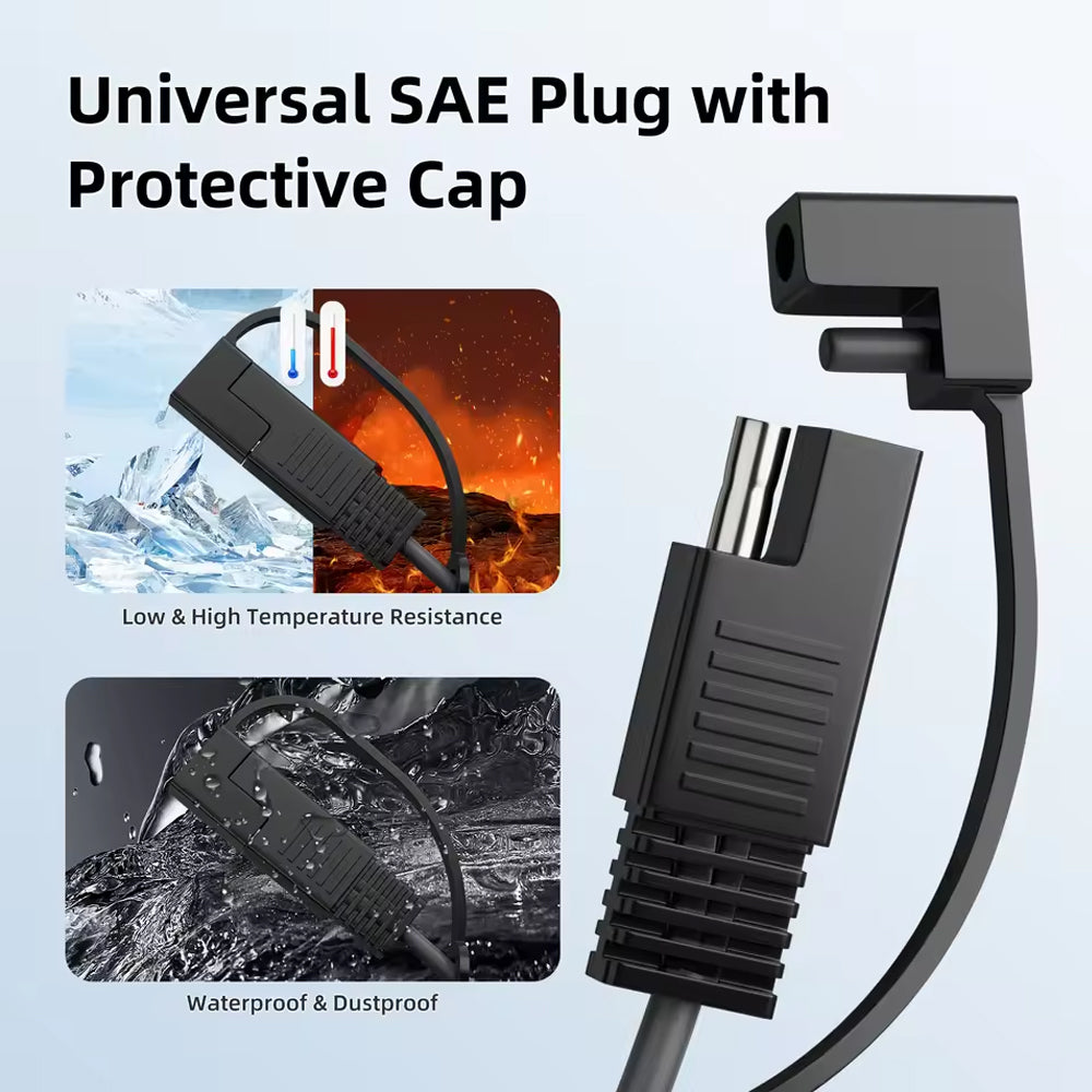 1M Starlink Mini Cable SAE Connector to DC Plug for Car Battery Generator Solar