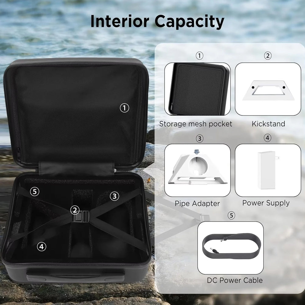 Starlink Mini Carrying Case for Starlink Mini and Accessories Hard Shell Case