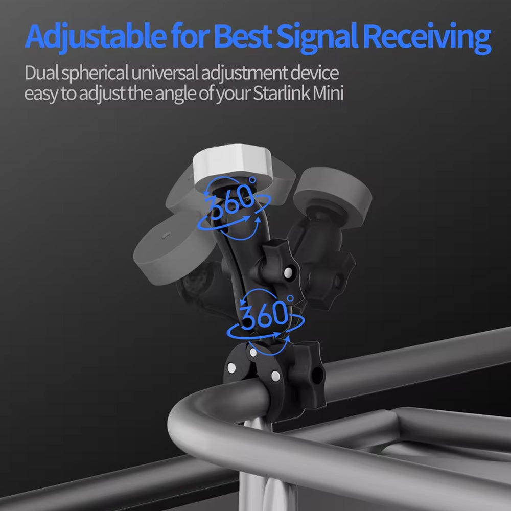Starlink Mini Pole Mount Compatible With Original Pipe Adapter for 15-40mm Pole