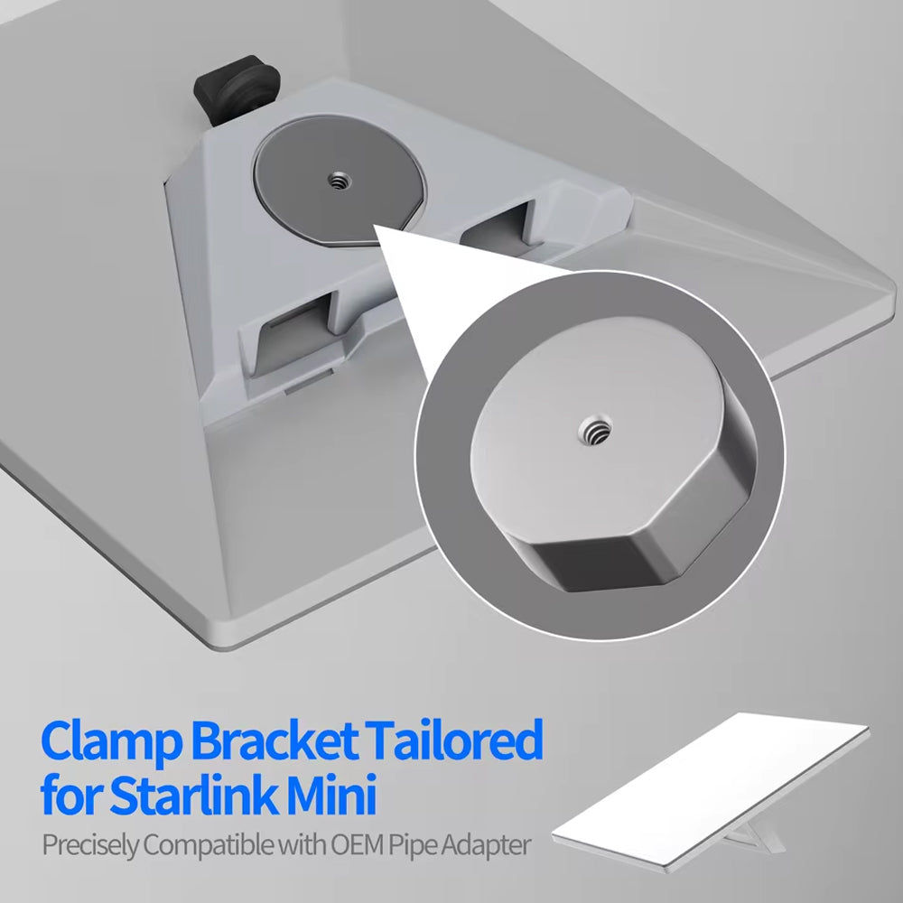 Starlink Mini Pole Mount Compatible With Original Pipe Adapter for 15-40mm Pole