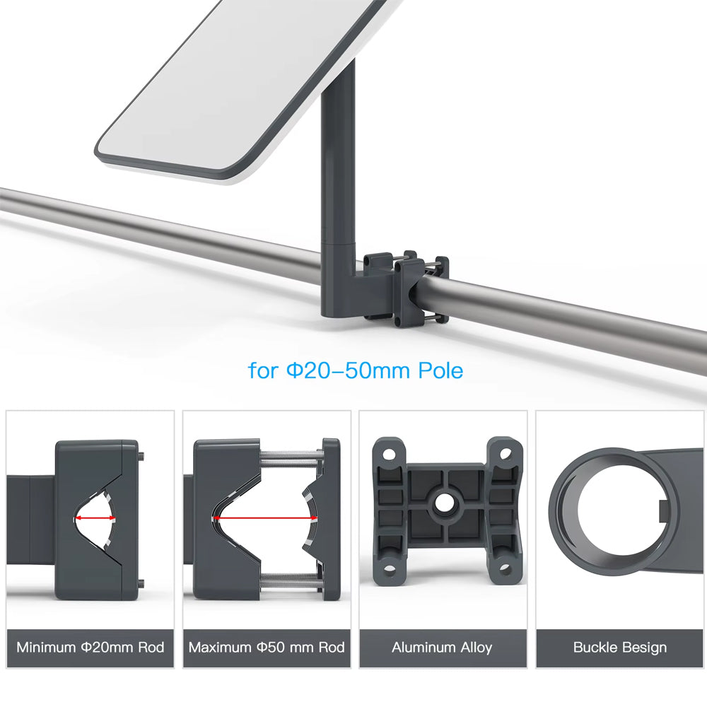 Starlink Mini Pole Mount Ladder Mount with Pipe for OD 20-49mm Pole RV/Roof/Rack