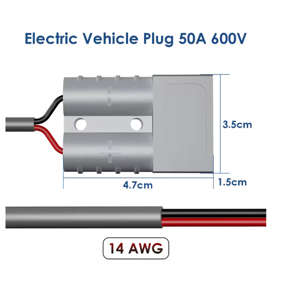 5M Starlink Mini Power Cable DC Cable to Anderson Plug 50A Connetor Socket