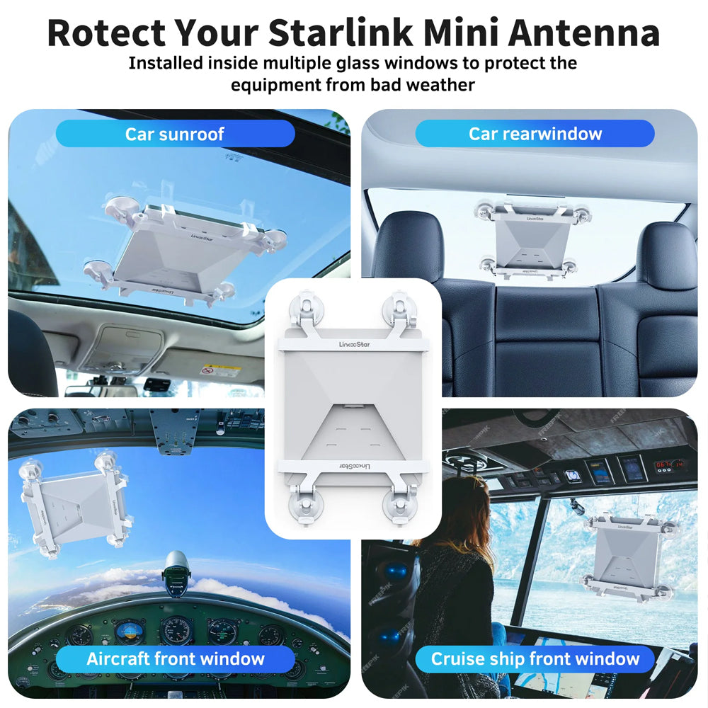 Starlink Mini Suction Cup Mount Starlink Mounting Kit for Car Sunroof Window