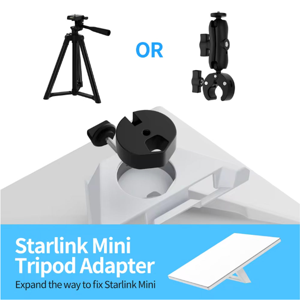 Starlink Mini Tripod Mount Adapter Compatible with Old Version Pipe Adapter
