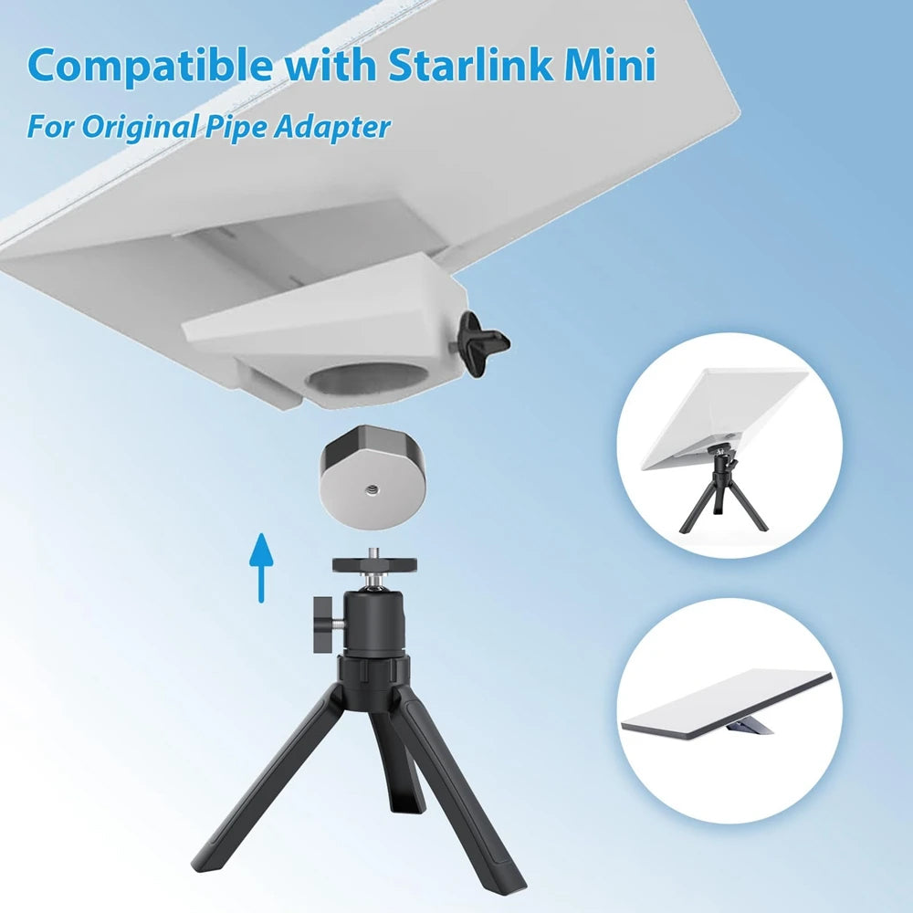 Starlink Mini Tripod Mount Kit with Adapter Adjustable Angle for Starlink Mini