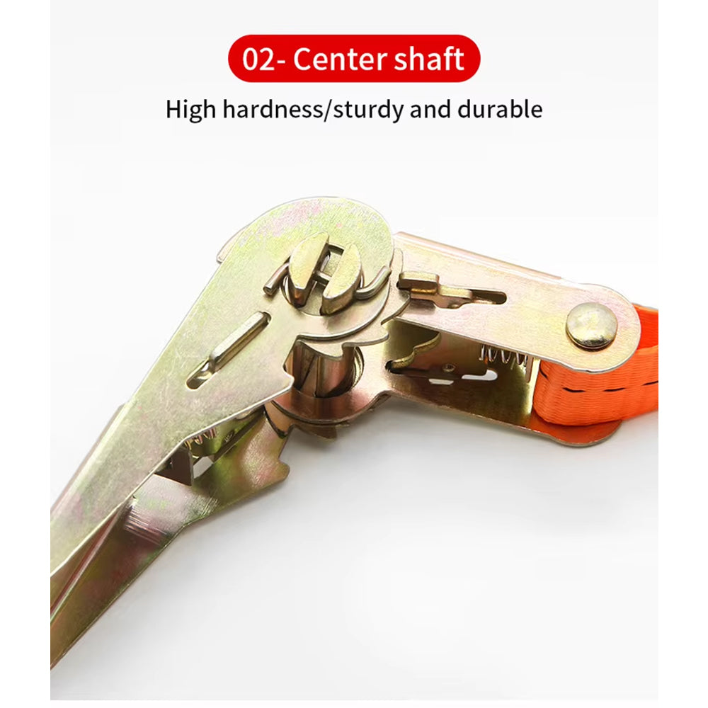8M x 2.5CM Heavy Duty Ratchet Strap Cargo Luggage Tie Down Ratchet Rope Strap