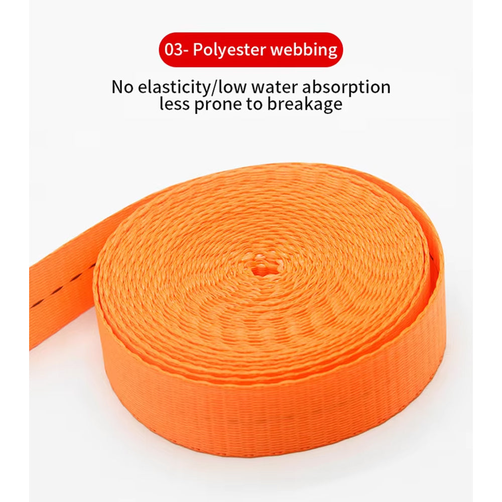 8M x 2.5CM Heavy Duty Ratchet Strap Cargo Luggage Tie Down Ratchet Rope Strap
