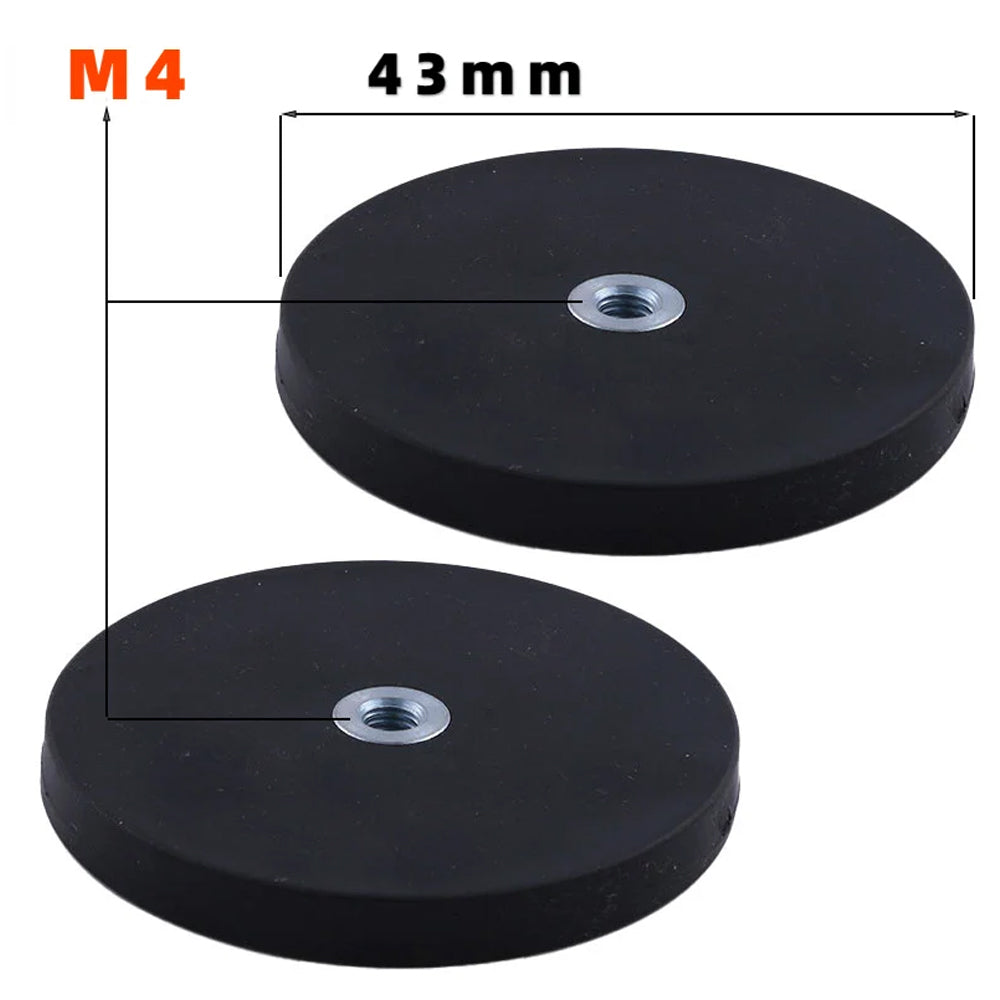 4pcs 43mm Strong Magnetic Base Mount Bracket M4 Thread for LED Work Light Bar