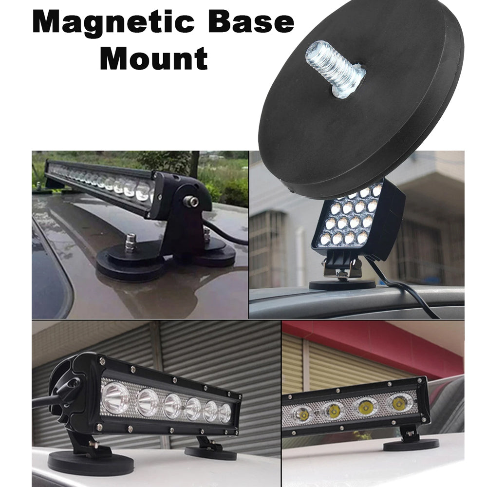 4pcs 43mm Strong Magnetic Base Mount Bracket M4 Thread for LED Work Light Bar