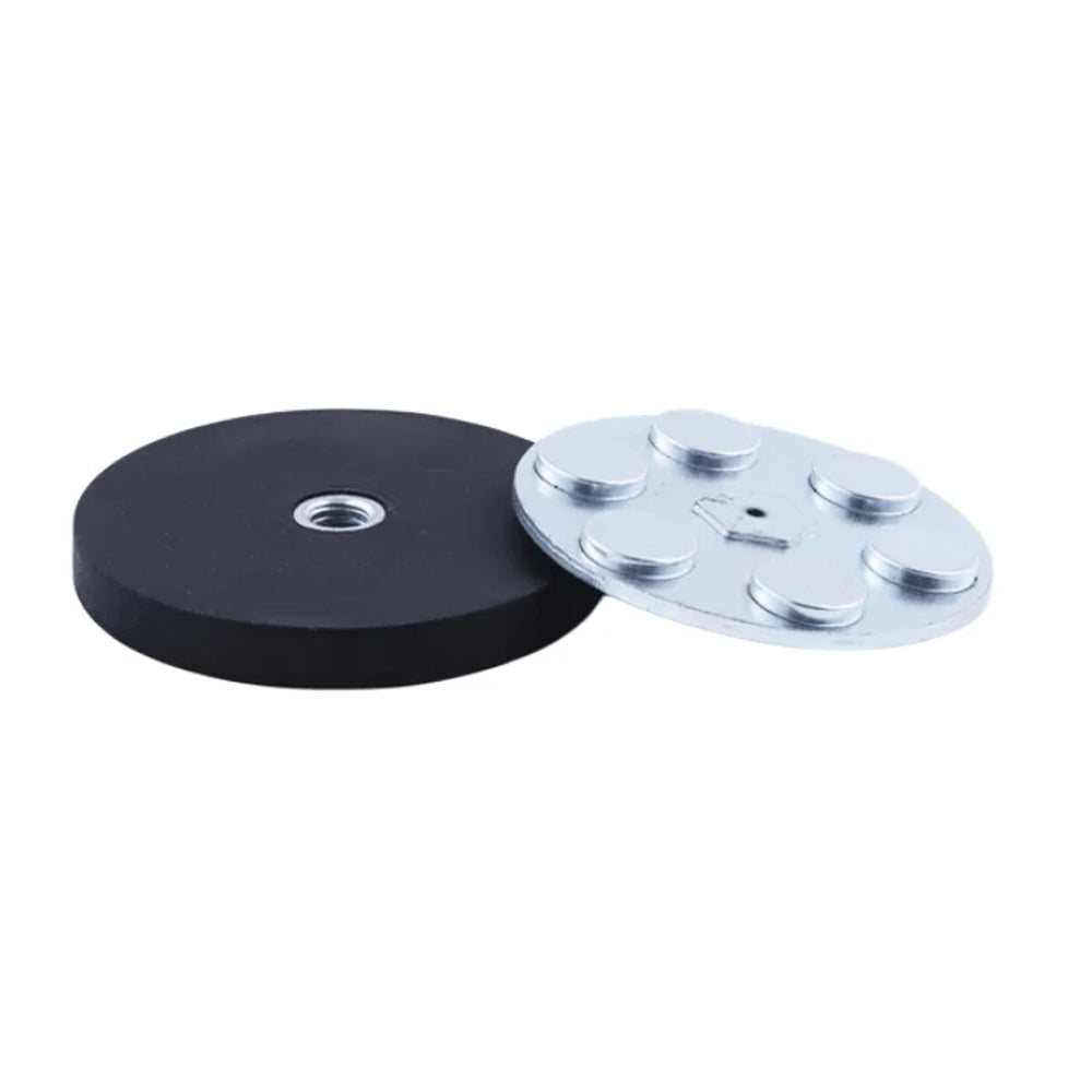 2pcs 66mm Strong Magnetic Base Mount Bracket M8 Thread for LED Work Light Bar