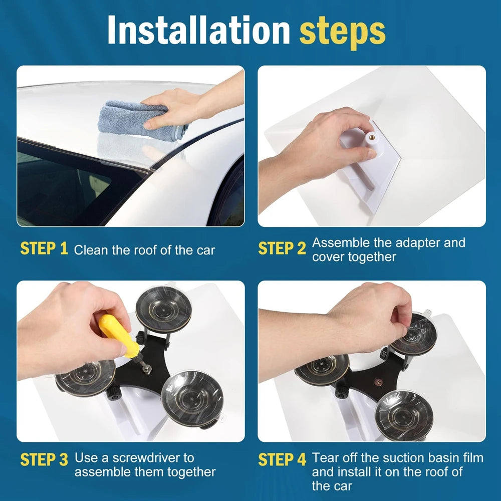 Starlink Mini Suction Cup Mount Adjustable Angle Adapter for Car Window Sunroof