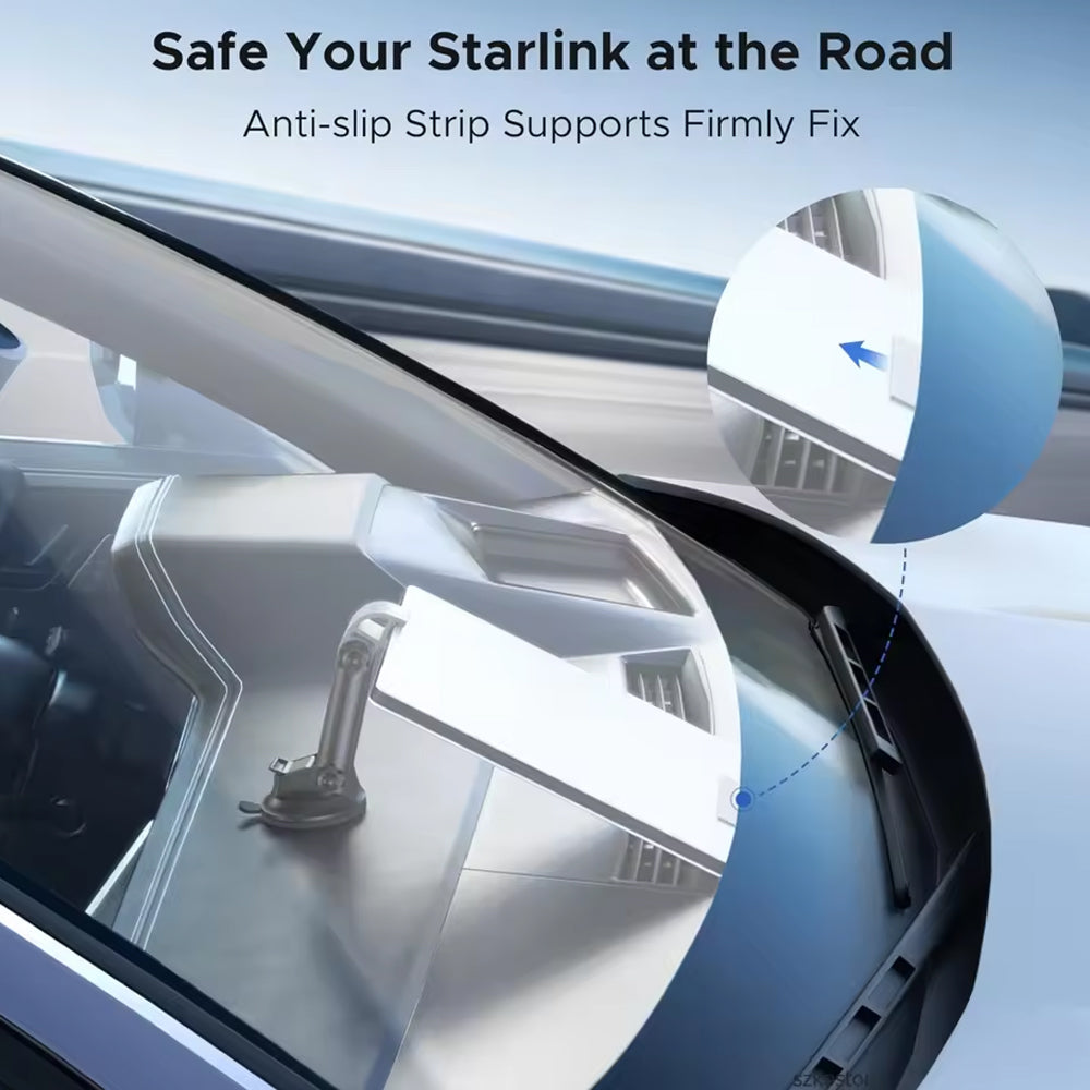 Starlink Mini Suction Cup Mount for Car Dashboard Adjustable StarlinkMini Holder