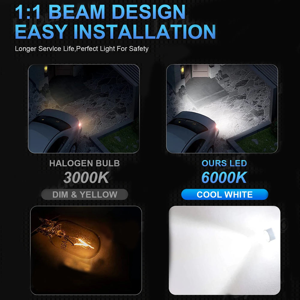 2 x 12V T15 White LED 30x4014smd Globes W16W Canbus Super Bright White LED Bulb