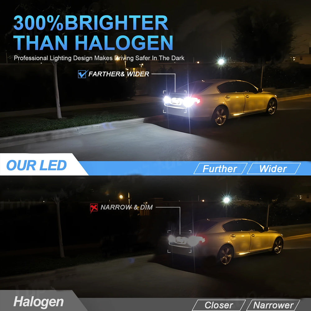 2 x 12V T15 White LED 30x4014smd Globes W16W Canbus Super Bright White LED Bulb