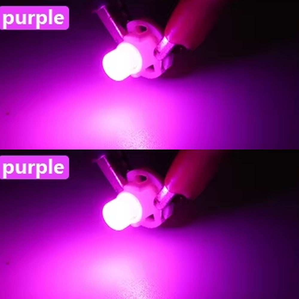 10 x 12v Pink / Purple T3 Neo 8mm Base Gel COB offers even spread (10pcs)