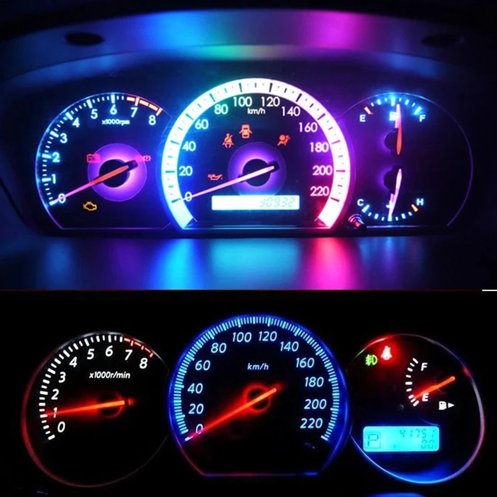 10 x Blue T5 Cap B8.4D 5050 SMD Instrument Light Twist and Lock LED Dash Light