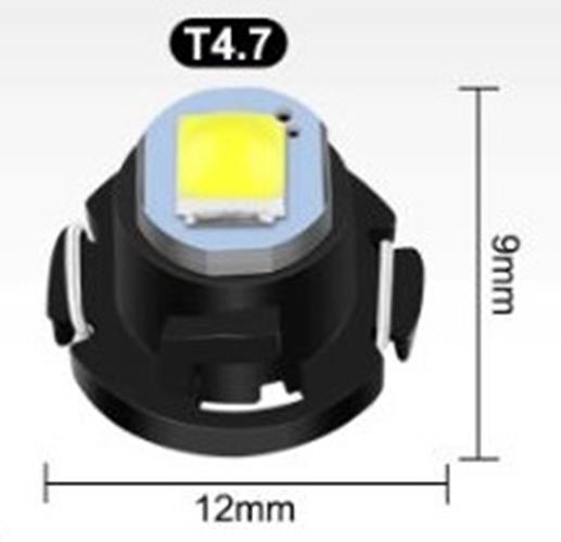 10 x T4.7 Neo 12mm 3030smd 12v Yellow Dash illumination LEDs T5 Yellow (10pcs)