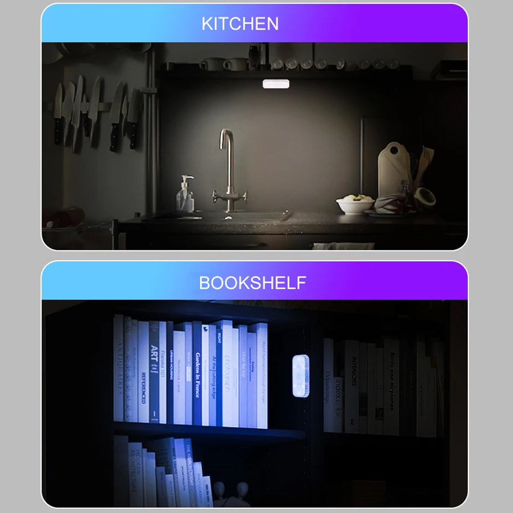 Blue Mini LED Touch Switch Light USB Car Interior Lighting Ceiling Reading Lamp