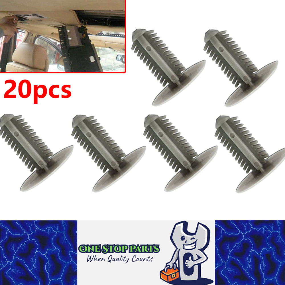 20pcs Toyota Hiace Roof and Inside Side Panel Clips Plastic Body Rivets Fastener