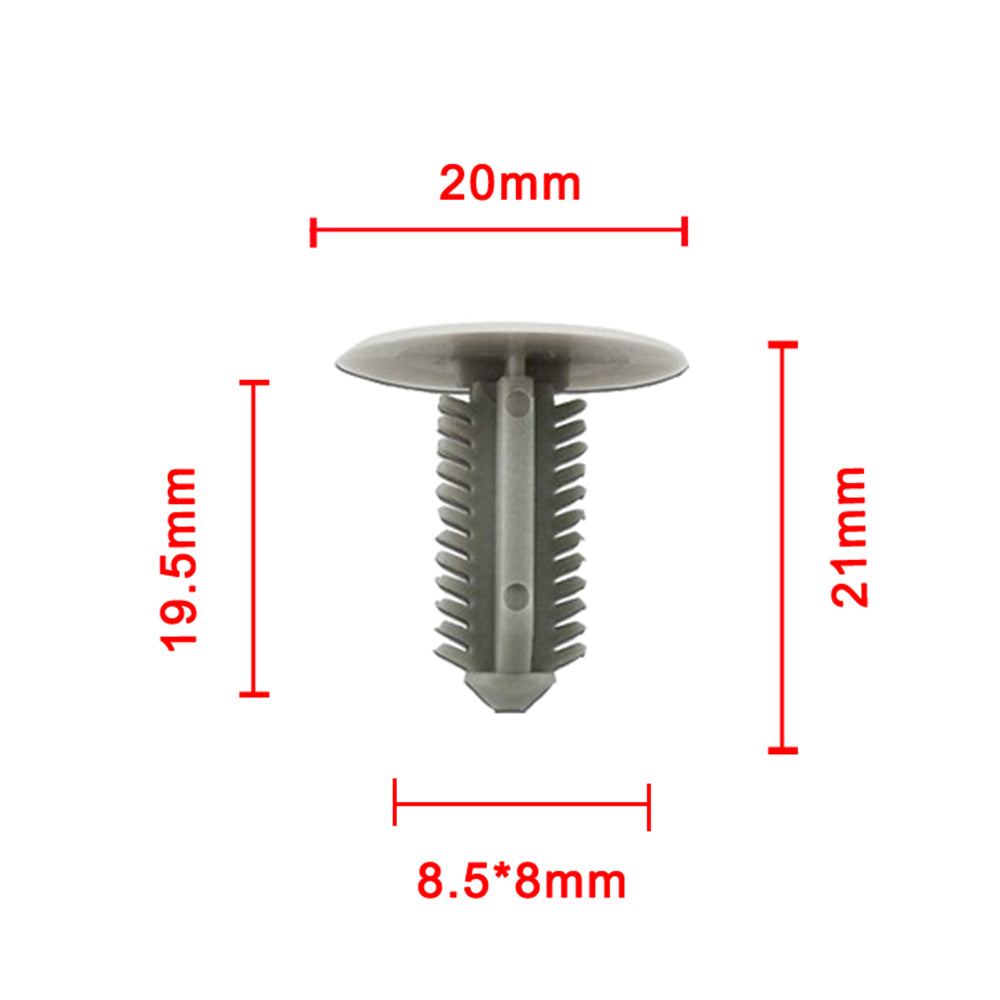 20pcs Toyota Hiace Roof and Inside Side Panel Clips Plastic Body Rivets Fastener