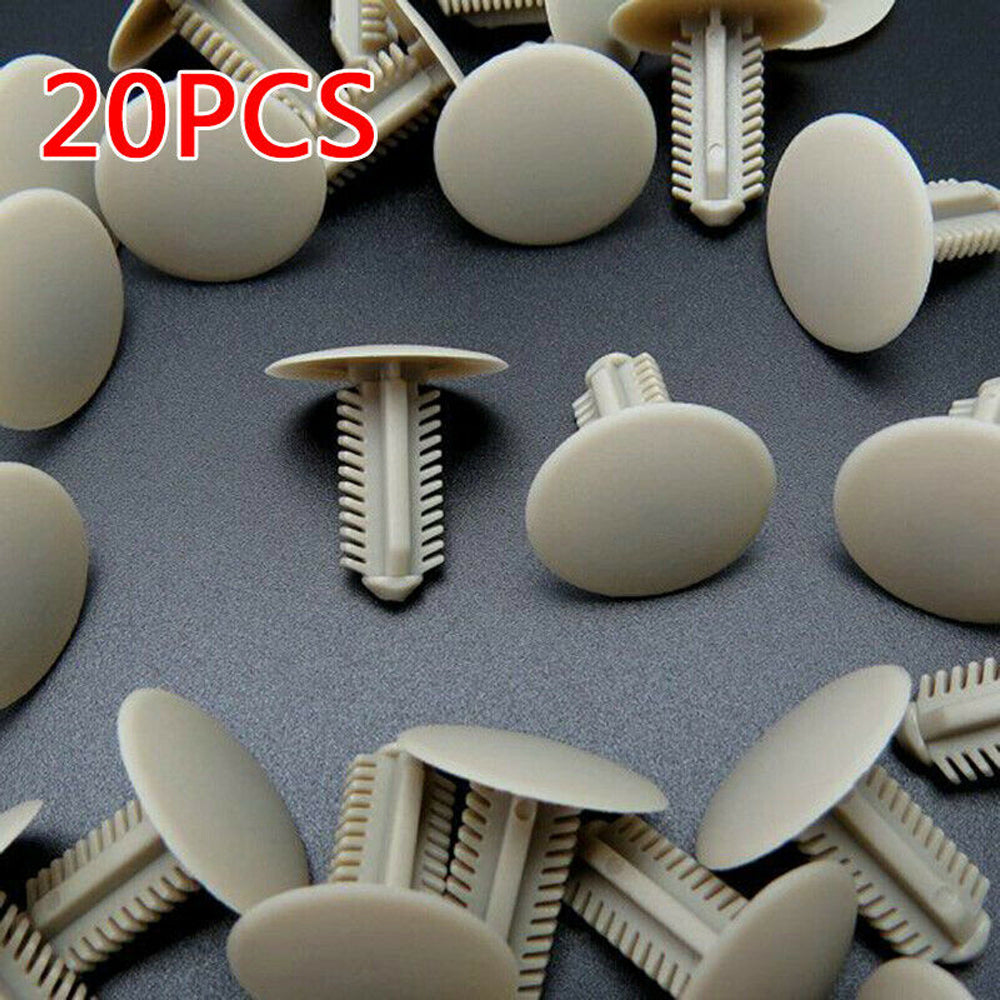 20pcs Toyota Hiace Roof and Inside Side Panel Clips Plastic Body Rivets Fastener